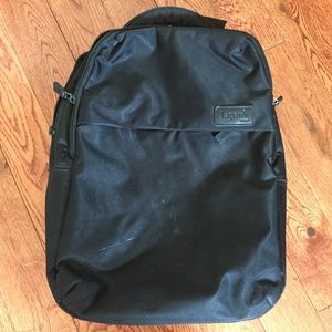 Black Lipault Backpack with laptop holder